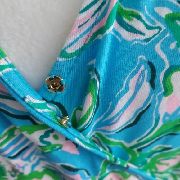 lilly pulitzer brantley midi wrap dress Lilly Pulitzer Brantley Midi Wrap Dress Women's Dress Cumulus Blue : XS